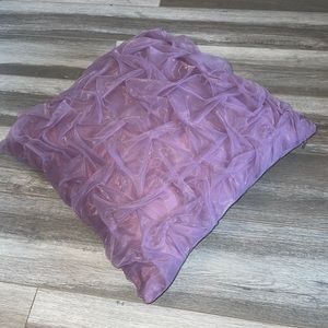 PURPLE ORGANZA THROW PILLOW
